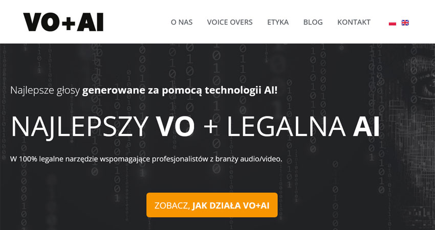 ZAKOŃCZYLIŚMY PRACE NAD STRONĄ PROJEKTU VO+AI